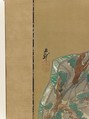 Beauty Dancing, Mihata Jōryō (Japanese, active 1830–1844), Hanging scroll; ink and color on silk, Japan